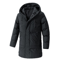 M8XL [Expédition aujourd'hui] 9788 Blouson bomber en coton de style coréen pour homme et jeune homme, mi-long, épais, de haute qualité, à capuche, sans repassage
