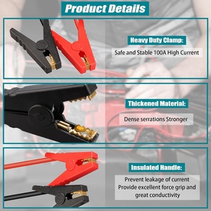Adaptateur de démarrage pour batterie Makita 18V Li-ion alimenté par câble de démarrage avec pinces de câble de démarrage Chargeur de voiture portable Démarreur de voiture - Product Image 3