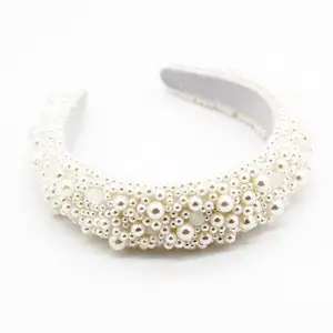 Trendy 2020 Headband With Pearl For Women Baroque Bohemian Vintage Pearl Headbands Hair Accessories