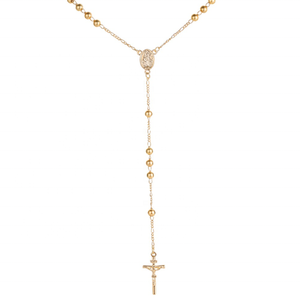 <span class=keywords><strong>Collana</strong></span> <span class=keywords><strong>Rosario</strong></span> Cristiana con Croce di Gesù in Acciaio Inossidabile - Product Image 2