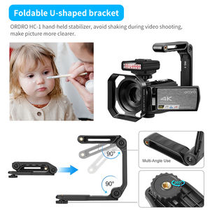 ORDRO Caméra vidéo CMOS 4K UHD 48MP Super IR Lumière de vision nocturne efficace pour <span class=keywords><strong>YouTube</strong></span> Shoot Scène de nuit Vlog MicroSD Type de média - Product Image 4