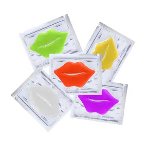 Lightening and Moisturizing 24K Gold Pink Lip Plumper Mask Collagen Crystal Korean Lip Mask Patches