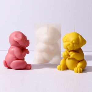 Molde de Silicona para Hacer Velas con Forma de Corazón TangChu Shar Pei - Perro Arrugado 3D con Gesto de Amor para Regalo Conmemorativo de Mascotas, Decoración Única para el Hogar - Product Image 4