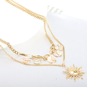 Collar con colgante en forma de corazón con cuentas de piedras preciosas y colgante para mujer, joyería de regalo - Product Image 2