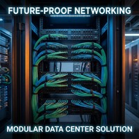 Modul Panel Adaptor MPO 6-Port HEADWAY untuk Panel Patch Fiber MX7, Kumpulan Coupler MPO ke MPO Densitas Tinggi