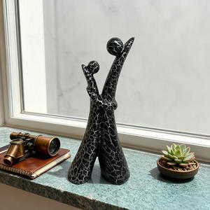 Figuras Abstractas de Resina Hechas a Mano, Decoración para Mesa de Salón, Adorno de Pareja <span class=keywords><strong>Feliz</strong></span>, Regalo de Boda - Product Image 3
