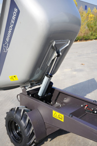 Mini chargeur frontal électrique à benne basculante, 2 vitesses, déchargement automatique, économie d'énergie, garantie 1 an, capacité de la benne 0,2 m3, 450 kg - Product Image 4