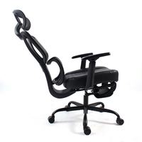 Chaises de bureau ergonomiques en maille noire robuste, dossier haut, pour bureau à domicile et salle de réunion