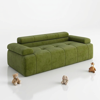 Ensemble de canapés modulaires personnalisés compressés sous vide, 2 places, entièrement en mousse, sans armature, en forme de ligne, pour salon, appartement, villa