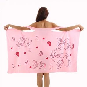 Robe de bain en <span class=keywords><strong>microfibre</strong></span> pour femme, sublimation - Product Image 2
