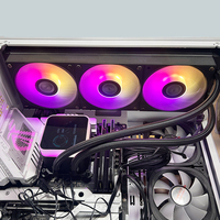 SUMOND 2025 diskon besar 360mm ARGB AIO CPU cairan pendingin air sistem pendingin Radiator kompatibel AMD Ryzen