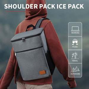 New Waterproof Large Capacity Fresh-Keeping Thick Aluminum Foil Outdoor Insulation Picnic Ice <b>Cooler</b> Pack Lunch Bag <b>Backpack</b> - Product Image 4