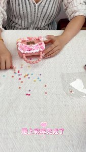 Bolsa de Mensajero Moderna Hecha a Mano para Niñas, con Pegamento Crema, Diseño de Gatito y Piedras, Impermeable, Regalo Infantil, Hecho a Mano con Pegamento Crema - Product Image 2