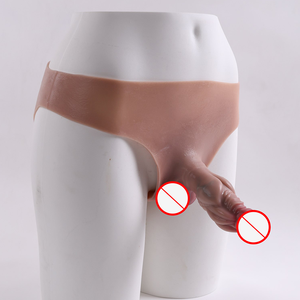 प्रीमियम थोक लेस्बियन स्ट्रैप-ऑन डिल्डो पहनने योग्य हाथी चमड़े के पैंट समलैंगिक सेक्स खिलौना - Product Image 1