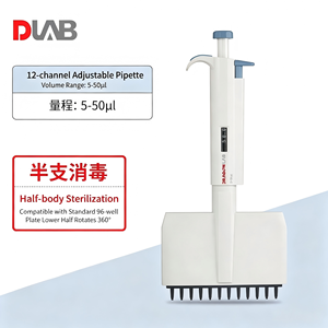 Micropipeta de Volumen Ajustable de 8/12 Canales DLAB <span class=keywords><strong>DragonLab</strong></span> Original, Autoclavable en Medio o Totalidad - Product Image 4