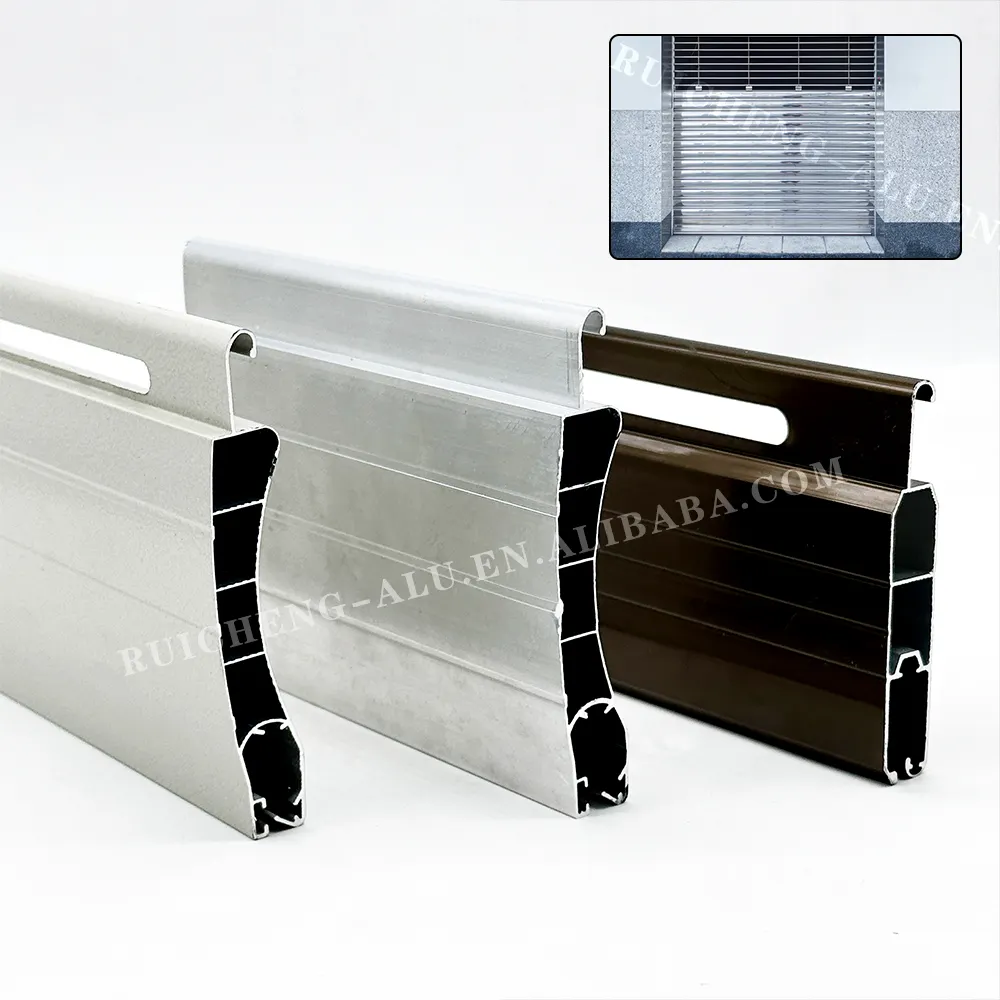 Aluminium Factory Rolling Door Extrusion Roller Shutter Slat Aluminium Profile
