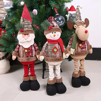 Joyeux Noël Poupée Père Noël Ornements de Noël Élan Décoration Sapin de Noël Cadeaux de Noël Décorations pour la Maison Emballé en Sacs
