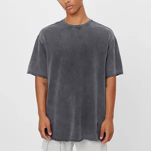 2021 летняя оригинальная высококачественная футболка унисекс окрашенная пигментом, винтажная промытая футболка большого размера, мужские повседневные футболки, мужская футболка