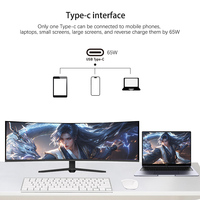 Moniteur de jeu incurvé ultra-large de 49 pouces, 240 Hz, 5K, Q49G7, PBP HDR, haut-parleurs intégrés, PD65W, KVM pour PC