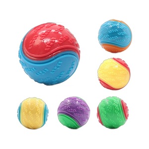 Commercio all'ingrosso Pet giocattoli eco-friendly cane di <span class=keywords><strong>gomma</strong></span> morso molare palla palla suono allenamento <span class=keywords><strong>per</strong></span> <span class=keywords><strong>cani</strong></span> e gatti - Product Image 1