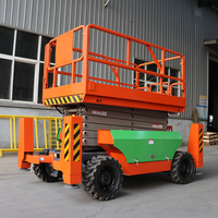 Prix d'usine – Plateforme élévatrice à ciseaux électrique automotrice tout-terrain de 4 m, 6 m, 8 m pour chantier extérieur