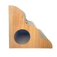 Griffoir pour chat en carton durable, anti-déchirure, en forme d'escalier ondulé, multifonctionnel