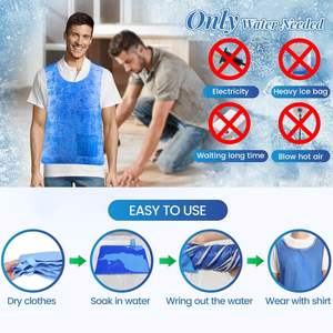 <span class=keywords><strong>YIK</strong></span> TUNG réglable refroidissement PVA veste pour hommes femmes chaleur extrême 10H refroidissement léger été activités de plein air gilet pour - Product Image 4