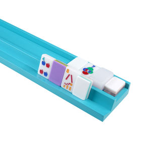 Bleu 4pcs Racks En <span class=keywords><strong>Bois</strong></span> Poussoirs Ensemble Couleur Naturelle 19Lx2.5W Pouces American Mahjong Accessoire - Product Image 1