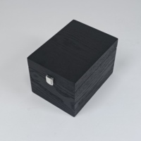 Boîte Cadeau en Bois Rectangulaire Noire en MDF Recyclable, Gravée à la Main et au Laser, pour Échecs – Artisanat en Bois – Offre Spéciale
