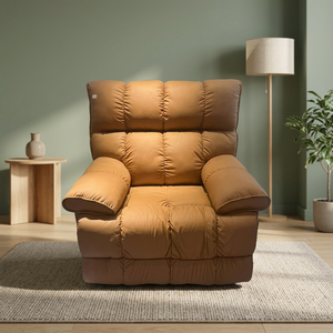 Modern Chair Microfiber Leather Foam Filling Manual Operation Living Room Furniture Contemporary Style - Product Image 2