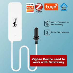 Tuya Zigbee <b>Temperatures</b> Humidity <b>Sensor</b> With External Probe <b>Wireless</b> <b>Temperatures</b> App Monitor for Freezer Fish Tank - Product Image 2