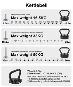 Manubrio Regolabile Ottagonale a Vite Rapida, Regola il Peso Attraverso Piastre per Adattarsi all'Allenamento di Forza a Diverse Fasi. - Product Image 6