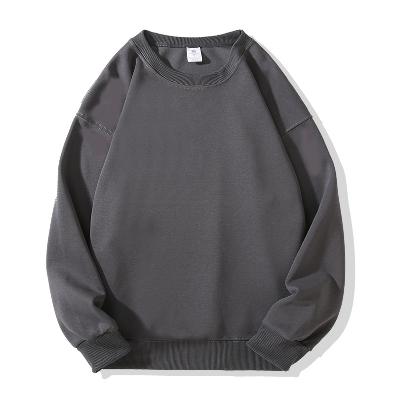 Iron grey chinese cotton crewneck sweat