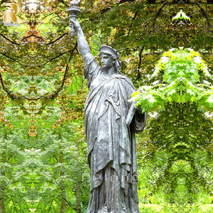 Grande Statue de la Liberté en <span class=keywords><strong>Bronze</strong></span> Moulé Taille Réelle <span class=keywords><strong>Sculpture</strong></span> Féminine Déesses Extérieur - Product Image 5