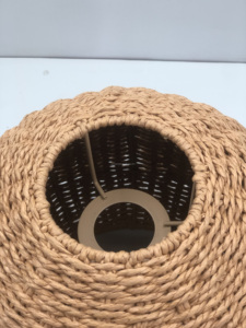 Easy Fit Funny Rattan Teddy Bear Shaped Woven <strong>Paper</strong> Kids Bedroom <strong>Light</strong> <strong>Shade</strong> - Product Image 4