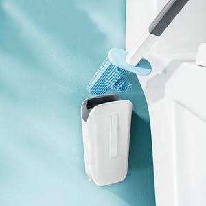 <span class=keywords><strong>Brosse</strong></span> de <span class=keywords><strong>toilette</strong></span> en forme de <span class=keywords><strong>cactus</strong></span> GU, en plastique et silicone, pour le nettoyage de la salle de bain, sans angle mort, avec support - Product Image 3