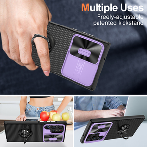 Soporte Magnético para Teléfono Móvil para Automóvil, Funda para Samsung <span class=keywords><strong>Galaxy</strong></span> S23 Ultra, Anillo Giratorio <span class=keywords><strong>360</strong></span>° a Prueba de Golpes, Cubierta Trasera para la Serie Samsung - Product Image 2