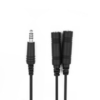 Câble de connexion pour casque Nexus U174 pour casque d'aviation Bose A20, adaptateur de microphone à condensateur