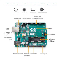 Paket Lanjutan Papan Pengembangan Motherboard UNO R3 Kompatibel Domestik untuk Pemula Pemrograman Pendidikan Maker