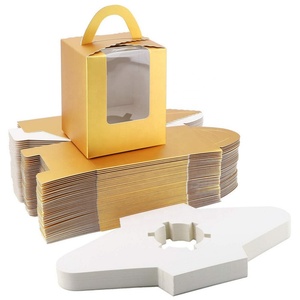 กล่องกระดาษคราฟท์สำหรับงานแต่งงาน กล่องใส่อาหาร กล่องใส่ผลไม้ กล่องอาหารกลางวัน กล่องใส่เค้ก พร้อมหน้าต่างใส - Product Image 5