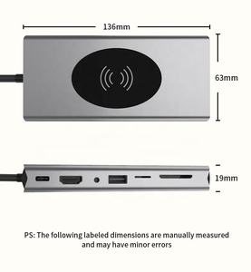OEM Schlussverkauf 15-in-1 MultiPort-Adapter Typ-A Docking-Station HDMI+VGA+USB3.0+SD+TF+RJ45+PD+AUDIO3.5. - Product Image 3