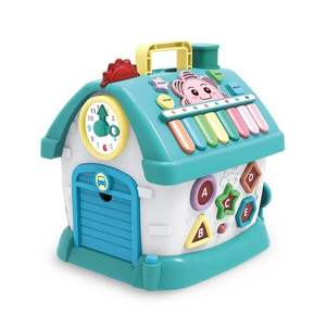 Jouet musical éducatif multifonctionnel en plastique souple pour tout-petits, maison de jeu pour enfants, jouets de dessin animé en gros - Product Image 1