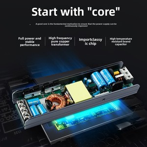 Black King Kong Diseño moderno Tira de luz LED ultrafina 12V Fuente de alimentación conmutada de voltaje constante Construcción Bienes raíces - Product Image 2