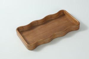 Plateau de service à motif de grain de bois naturel Sanhui avec planche à thé rectangulaire artisanale pour table basse à manger <span class=keywords><strong>Eoom</strong></span> - Product Image 5