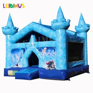 Castillo hinchable congelado, patio inflable, saltador de carnaval, casa de rebote, Castillo de salto con soplador para alquiler