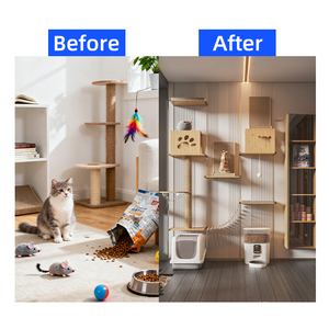 Novelty Custom Modern Design Durable with Large Space Floating Multi-Functional Climbina <strong>Frame</strong> Wall <strong>Cat</strong> Organizer - Product Image 4