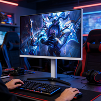 Écran d'ordinateur LED 27 pouces, vente chaude, 180 Hz de fréquence de rafraîchissement, anti-lumière bleue, résolution PC 2560*1440, moniteur de jeu incurvé LCD