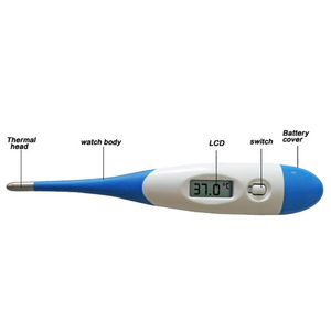 Nhà Máy Bán buôn dành cho người lớn bé lâm sàng điện tử kỹ thuật số cơ thể Nhiệt kế điện cho miệng trực tràng nách sốt giám sát - Product Image 3