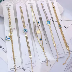 stainless steel bracelet fancy no fade waterproof wrist jewelry discount crystal heart cute bracelet jewellery