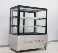 Xiangming refroidisseur de gâteau verre trempé refroidisseur de pain gâteaux réfrigérateur vitrine vitrine avec Force Air pour l'affichage de gâteau